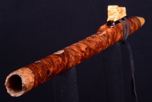 Brazilian Rosewood Burl Native American Flute, Minor, Mid G#-4, #H42L